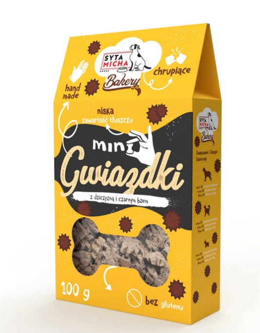 SYTA MICHA BAKERY PRZYSMAKI DLA PSA MINI GWIAZDKI Z DZICZYZNY 100G