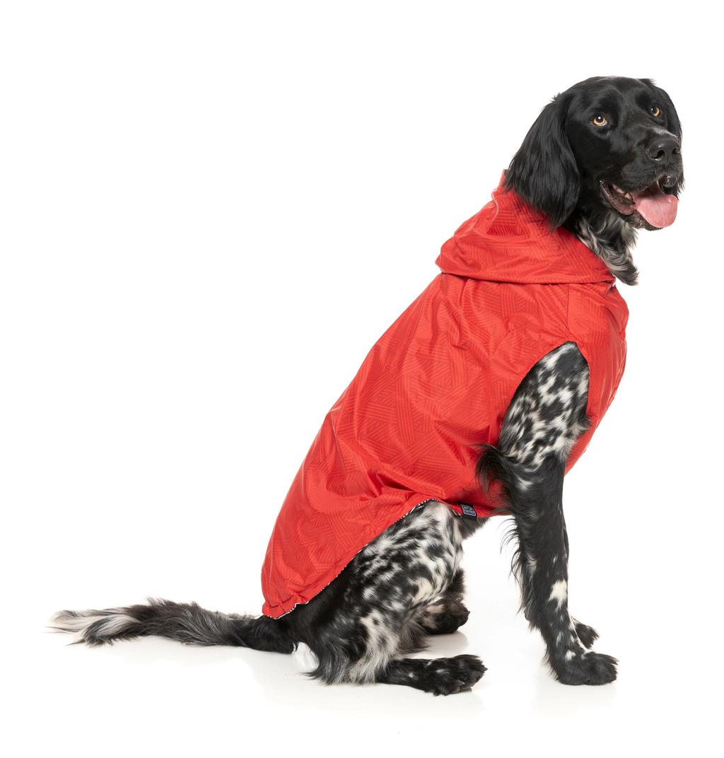 FUZZYARD FLIPSIDE RAINCOAT RED S3