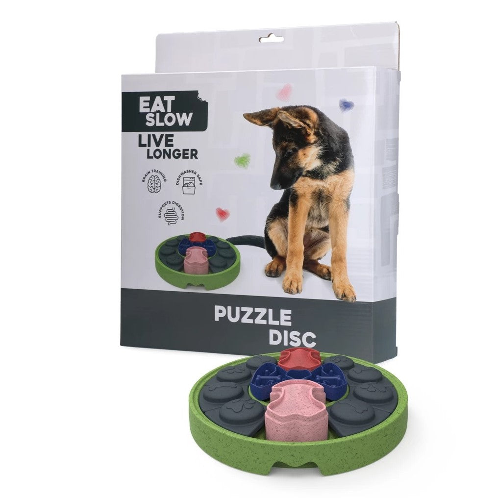 EAT SLOW LIVE LONGER PUZZLE DISC