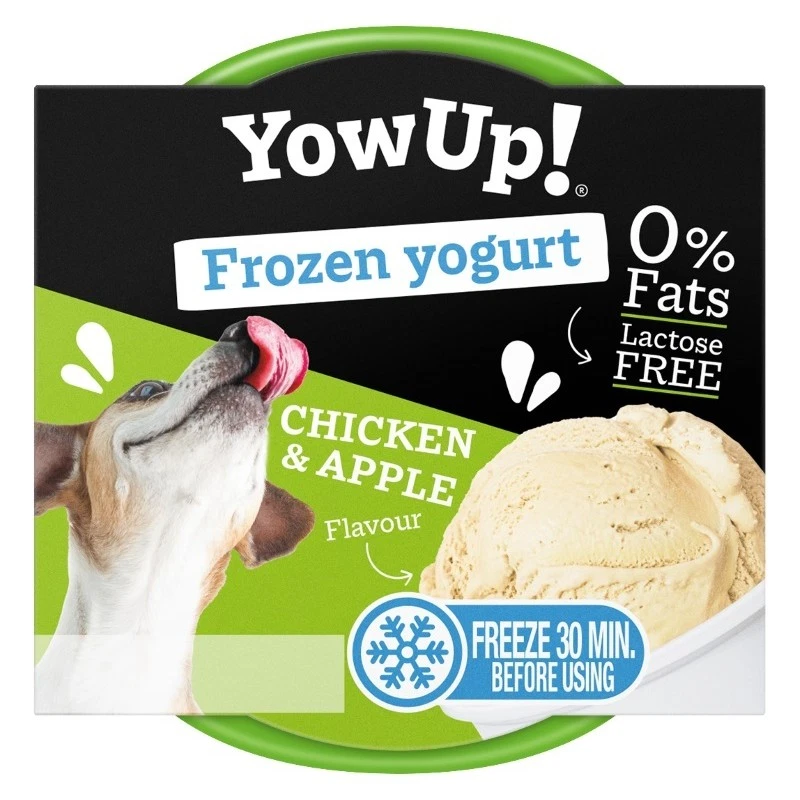 YOW UP! CHICKEN & APPLE FROZEN YOGURT JOGURT DO MROŻENIA O AROMACIE KURCZAKA I JABŁKA 110G