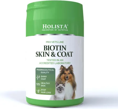 HOLISTA BIOTIN SKIN & COAT 200G - ZDROWA SKÓRA I LŚNIĄCA SIERŚĆ