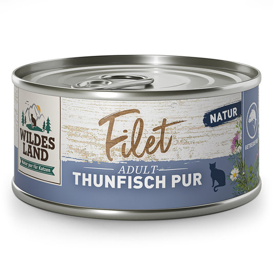 WILDES LAND CAT MOKRA KARMA DLA KOTA FILET THUNFISH PUR 80G