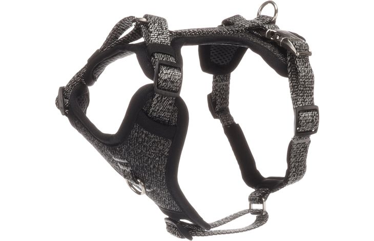 FLAMINGO DOG HARNESS MAGO DARK GREY M 38-61CM 45-70CM 25MM