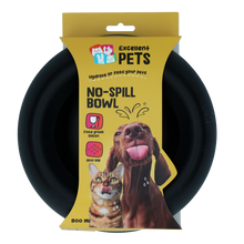 EXCELLENT PETS NO SPILL BOWL BLACK M - MISKA