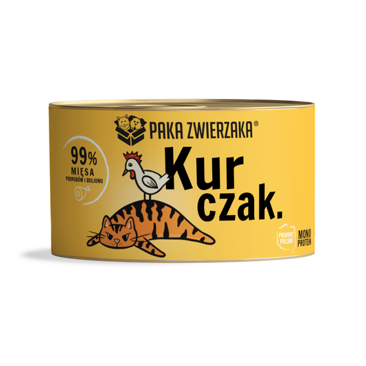 PAKA ZWIERZAKA MOKRA KARMA DLA KOTA KURCZAK 200G