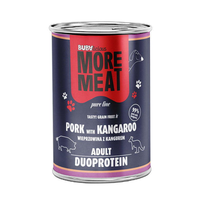BUBA BUBALICIOUS DUO PURE MOKRA KARMA DLA PSA WIEPRZOWINA I KANGUR 400G