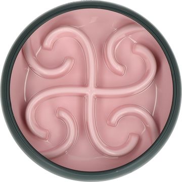 EAT SLOW LIVE LONGER TUMBLE FEEDER PINK