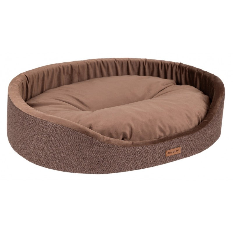 AMIPLAY LEGOWISKO OWALNE SIENA BRĄZOWE S