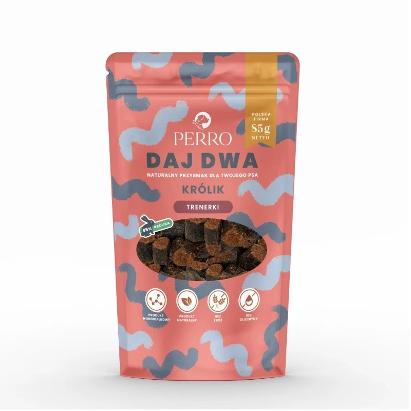 PERRO DAJ DWA PRZYSMAKI DLA PSA KRÓLIK 85G