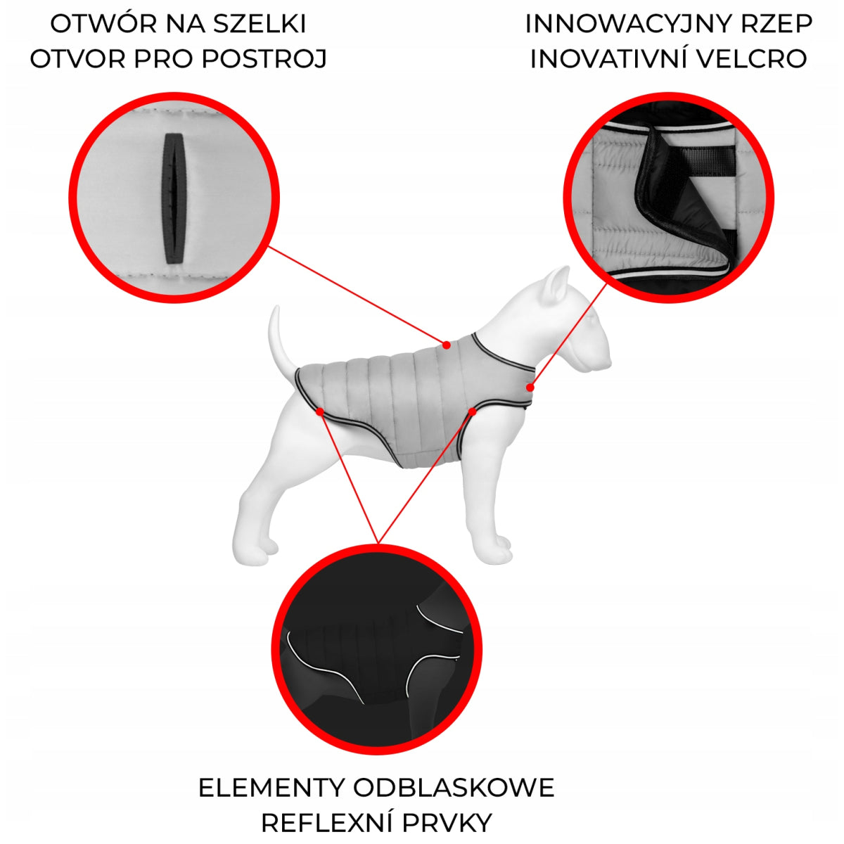 COLLAR AIRYVEST PELERYNA L CZARNY