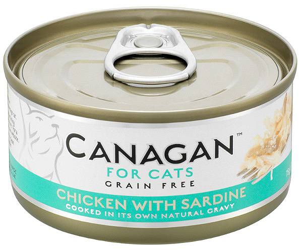 CANAGAN CAT CAN MOKRA KARMA KOT CHICKEN WITH SARDINE 75G