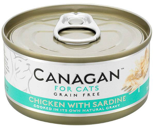 CANAGAN CAT CAN MOKRA KARMA KOT CHICKEN WITH SARDINE 75G