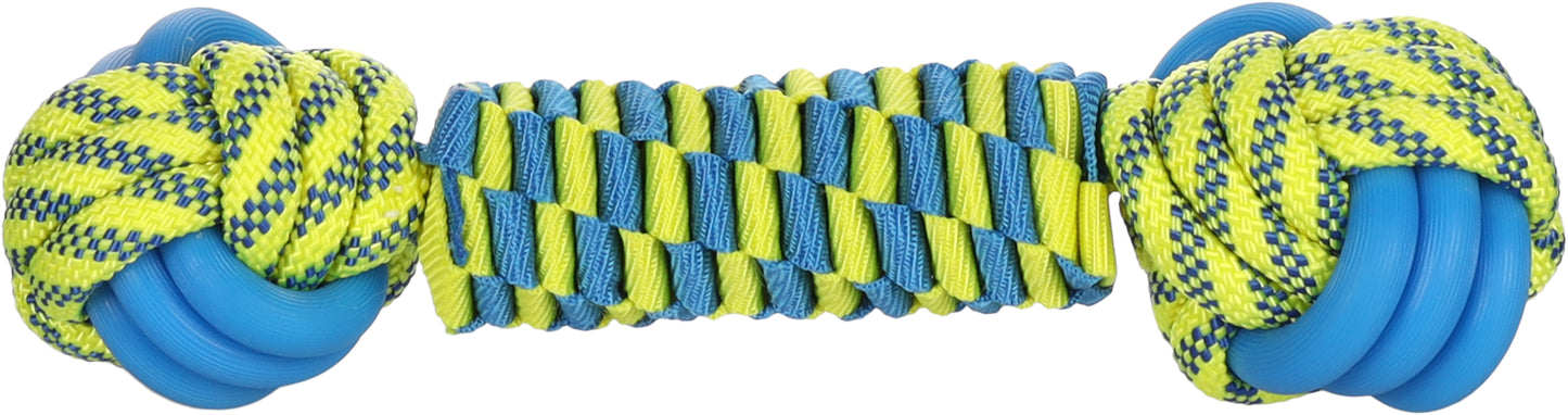 FLAMINGO DT TOFLA KNOTTED BONE BLUE/YELLOW 28X7,3X7,3CM