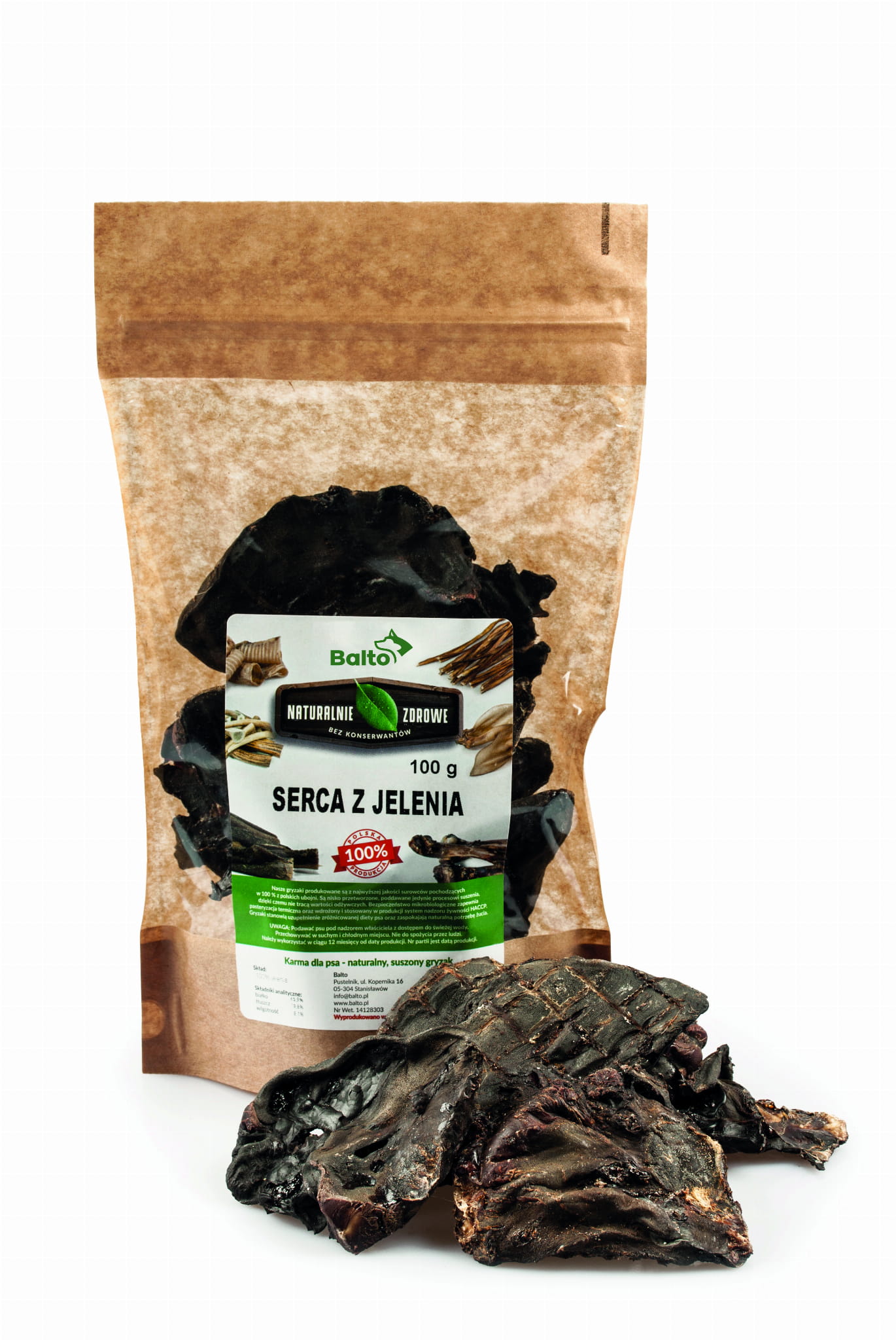 BALTO GRYZAK DLA PSA - SERCA  JELENIA PREMIUM (OPAK. 100 G)