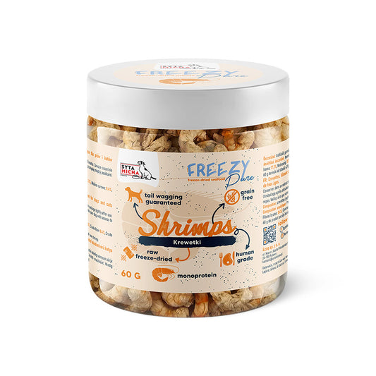 SYTA MICHA FREEZY PURE PRZYSMAKI DLA PSA LIO KREWETKI KRÓLEWSKIE 60G