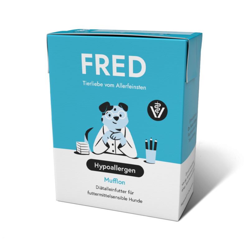 FRED HIPOALERGICZNA MOKRA KARMA DLA PSA MUFLON 390G