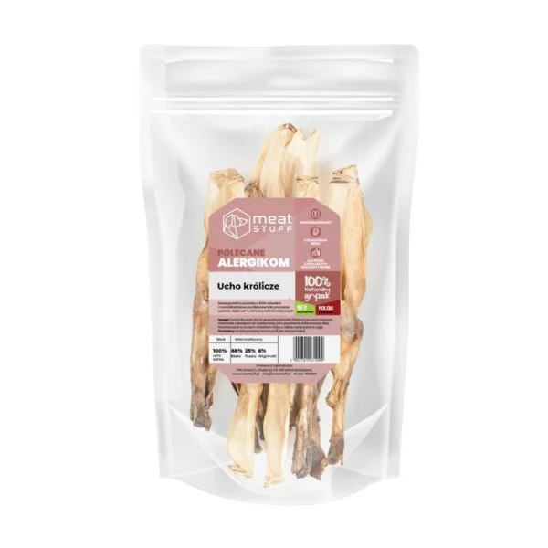 MEATSTUFF GRYZAK DLA PSA UCHO KRÓLICZE 250G