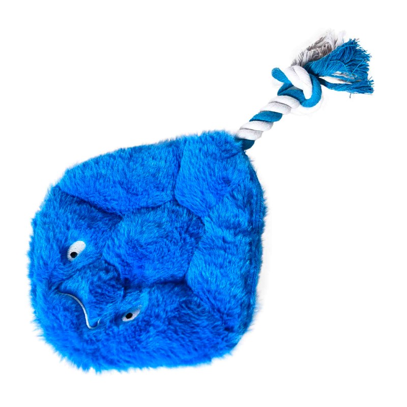 BUBA PŁASZCZKA ZE SZNUREM - PLUSZOWA ZABAWKA Z PISZCZAŁKĄ I WĘZŁEM