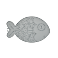 FIBOO FISHKA JASNY SZARY - ANTYPOŚLIZGOWA RYBKA