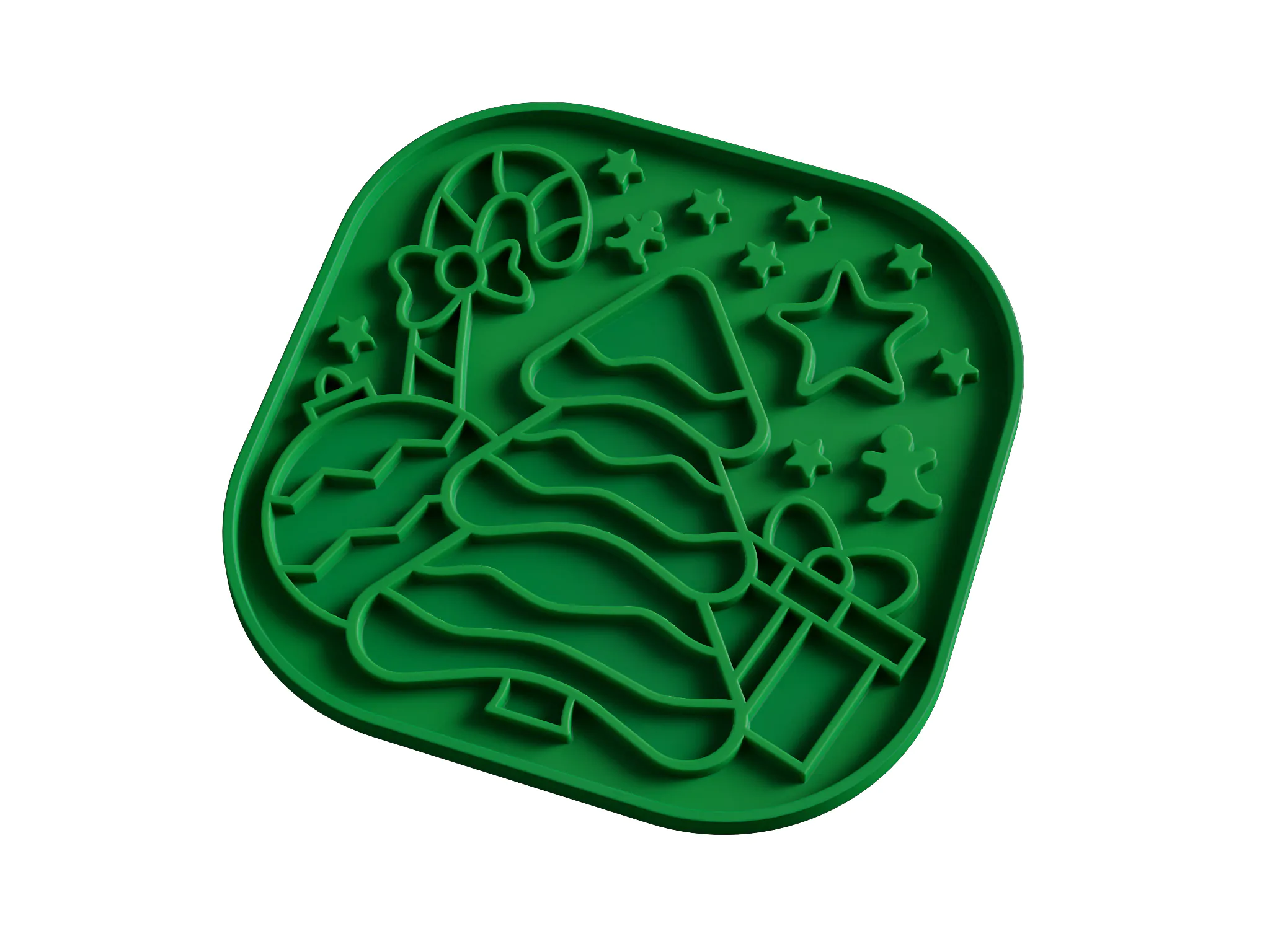 FIBOO LOLLIPOP XMAS ZIELONA - MATA DO LIZANIA 19 X 19CM