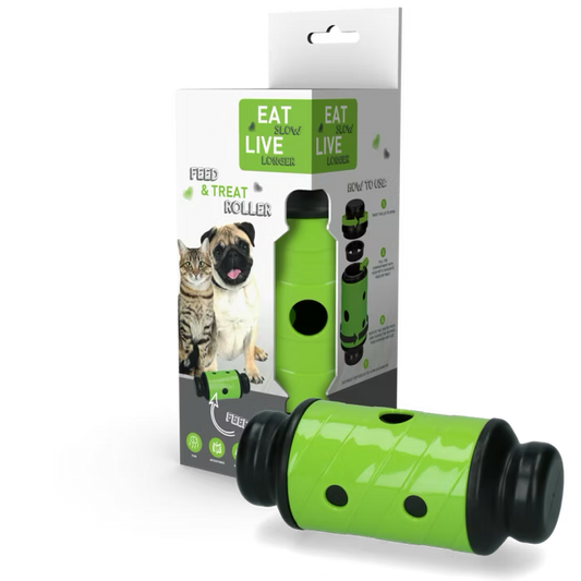 EAT SLOW LIVE LONGER FEED AND TREAT S GREEN