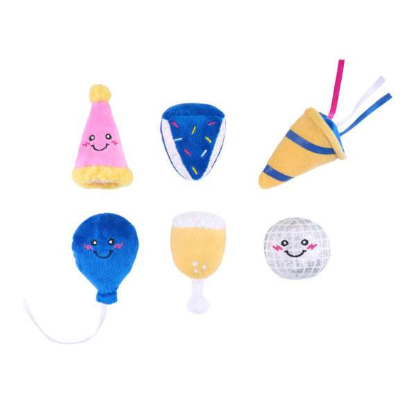 ZIPPY PAWS MINIZ 6PACK PARTY