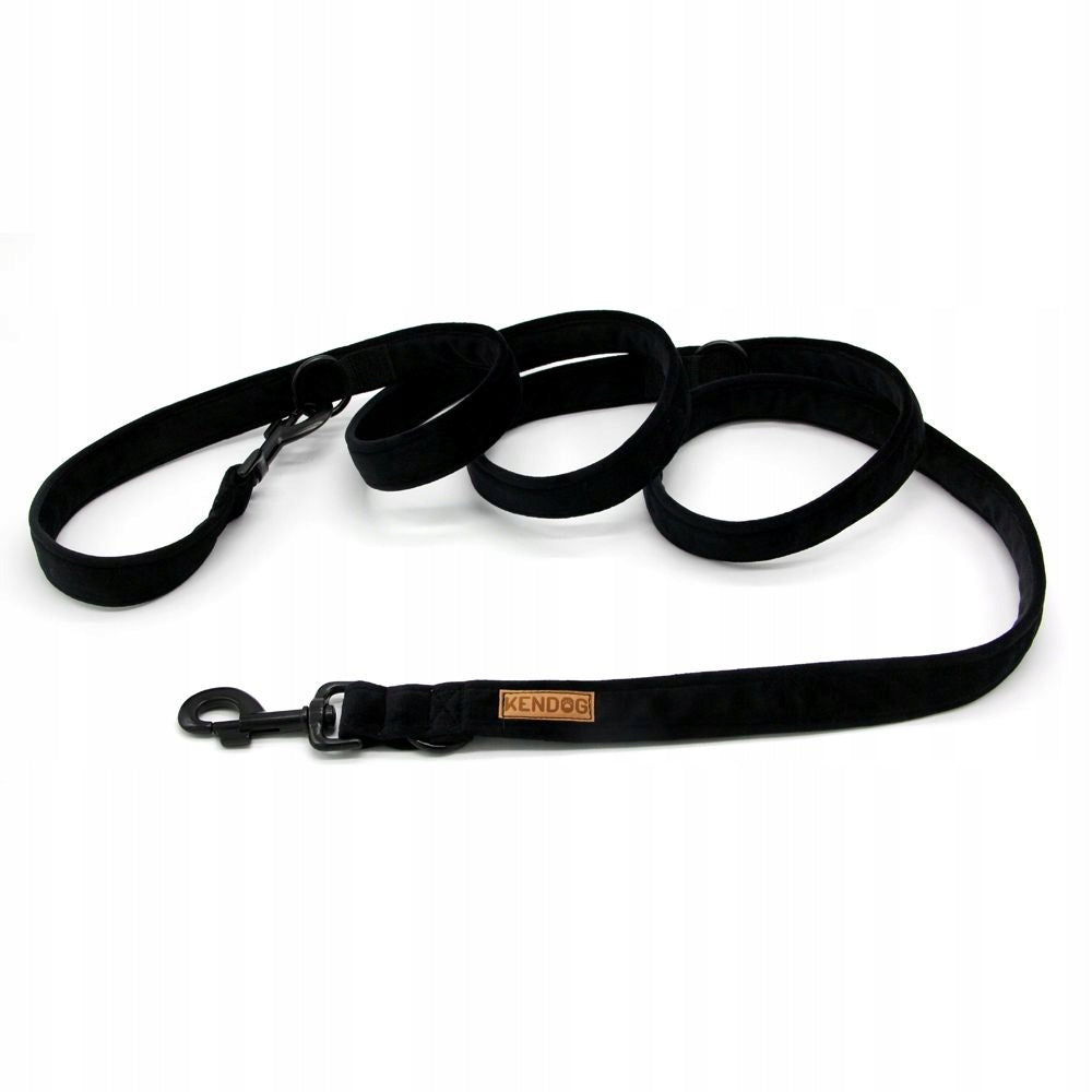 KENDOG SMYCZ PRZEPINANA MONOCOLOR BLACK 300CM