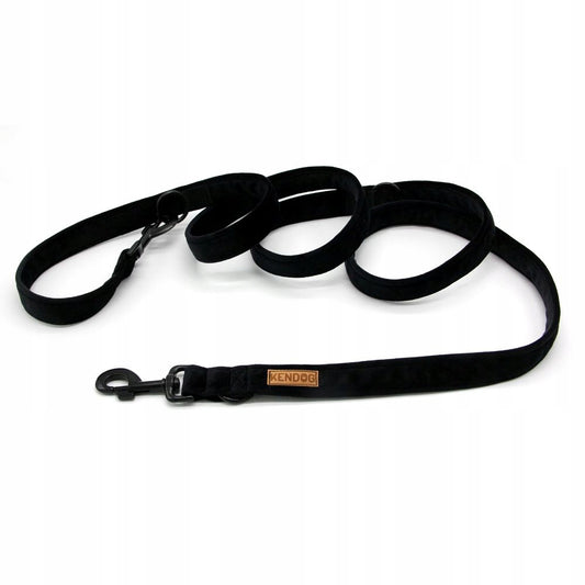 KENDOG SMYCZ PRZEPINANA MONOCOLOR BLACK 300CM
