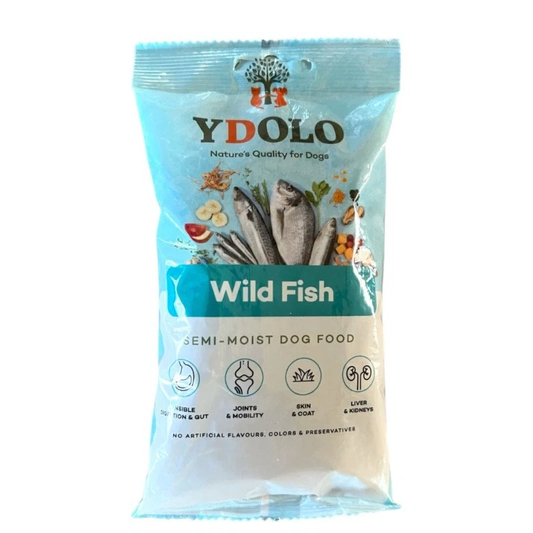 YDOLO WILD FISH RYBY MORSKIE KARMA PÓŁWILGOTNA DLA PSA (100g)