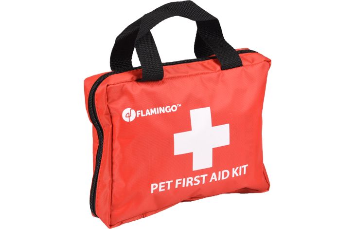 FLAMINGO PETS FIRST AID KIT RESKU PREMIUM RED 20X15X6CM