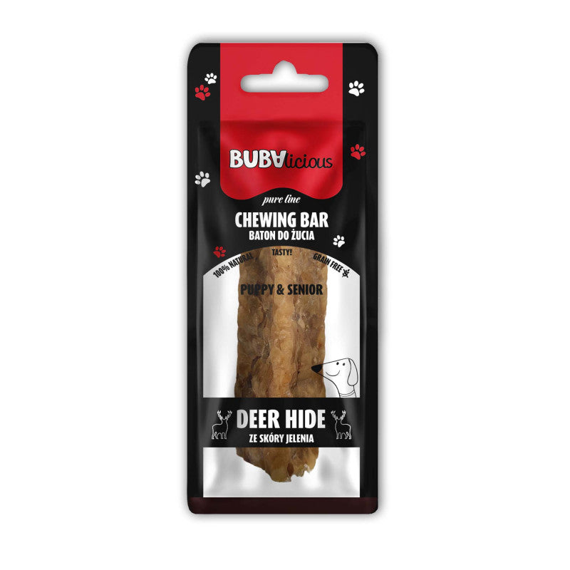 BUBA BUBALICIOUS PURE LINE GRYZAK DLA PSA BATON ZE SKÓRY JELENIA 12CM