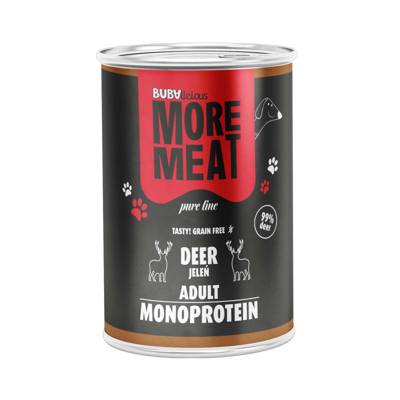 BUBA BUBALICIOUS MONO PURE MOKRA KARMA DLA PSA JELEŃ 400G