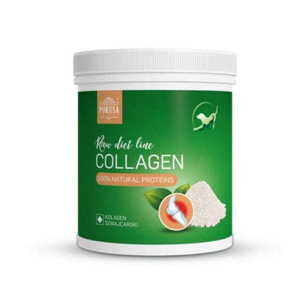 POKUSA RAW DIET LINE COLLAGEN 200G - KOLAGEN RYBI DLA PSÓW I KOTÓW