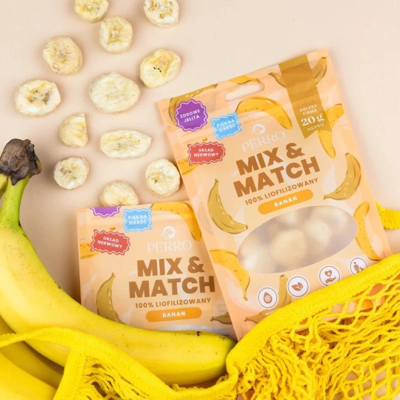 PERRO MIX & MATCH PRZYSMAKI DLA PSA BANAN 20G