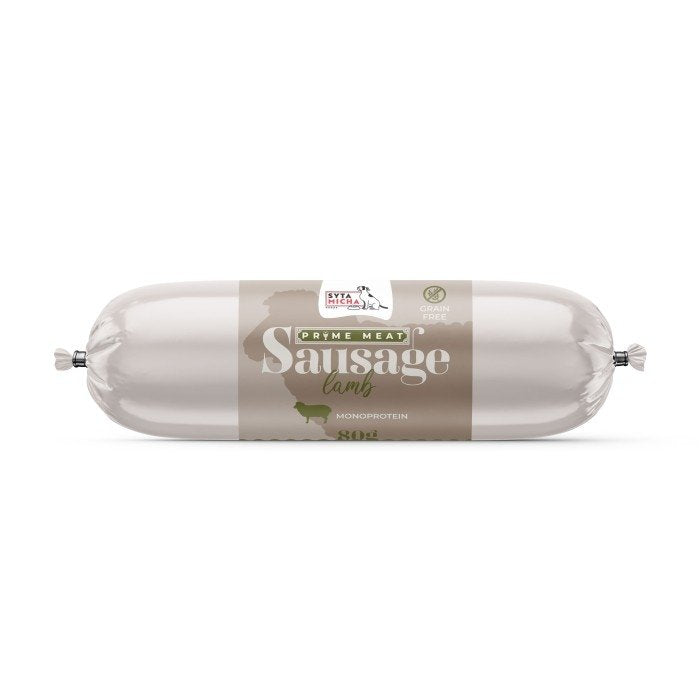 SYTA MICHA PRIME MEAT PRZYSMAKI DLA PSA KIEŁBASKA JAGNIĘCINA 80G