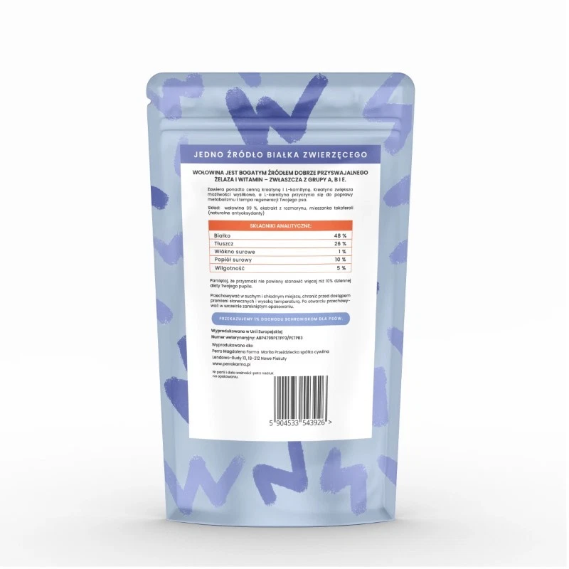 PERRO OCH ACH PRZYSMAKI DLA PSA LIO WOŁOWINA 40G