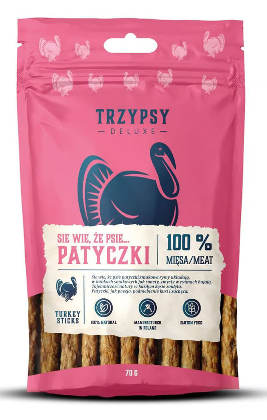 HAPPY SNACKY SIĘ WIE, ŻE PSIE PATYCZKI Z INDYKA 70G