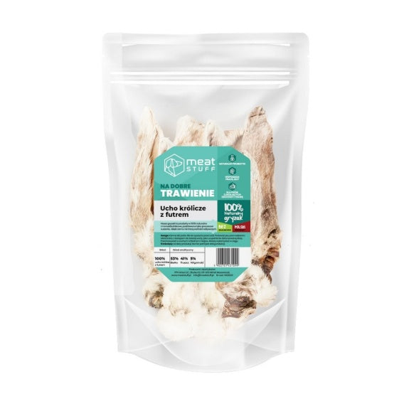 MEATSTUFF GRYZAK DLA PSA UCHO KRÓLICZE Z FUTREM 200G