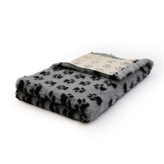 BUBA DRY BED 100X75CM SZARY CZARNE ŁAPKI