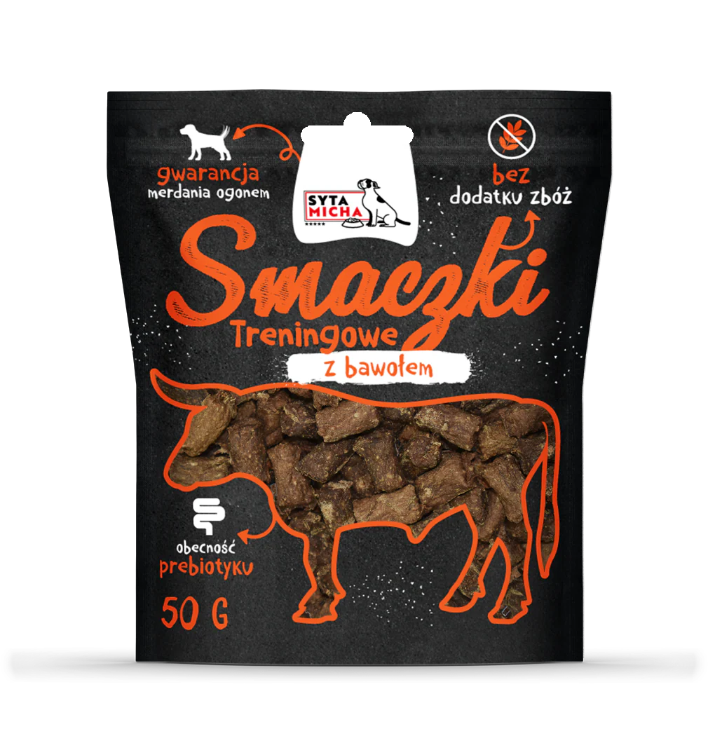 SYTA MICHA BLACK PRZYSMAKI DLA PSA SMACZKI TRENINGOWE Z BAWOŁEM 50G