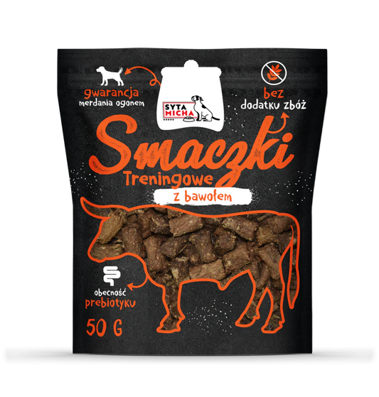 SYTA MICHA BLACK PRZYSMAKI DLA PSA SMACZKI TRENINGOWE Z BAWOŁEM 50G