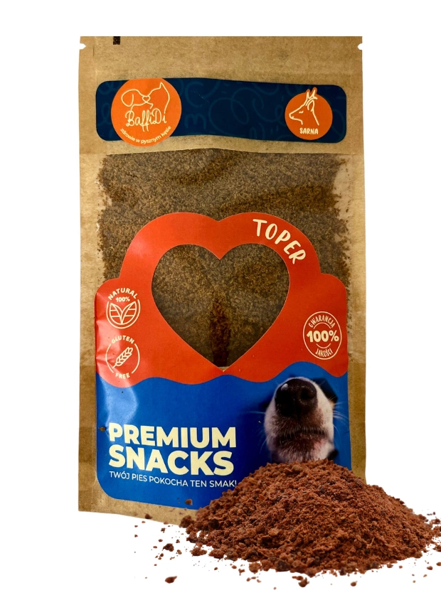 BAFFIDI TOPER PRZYSMAKI DLA PSA SUSZONE MIĘSO SARNA 100G