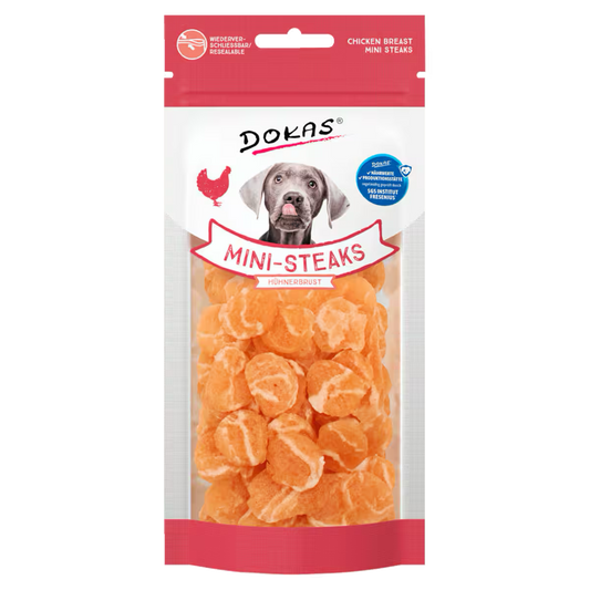 DOKAS MINI STEAKS HUHNERBRUT 50G
