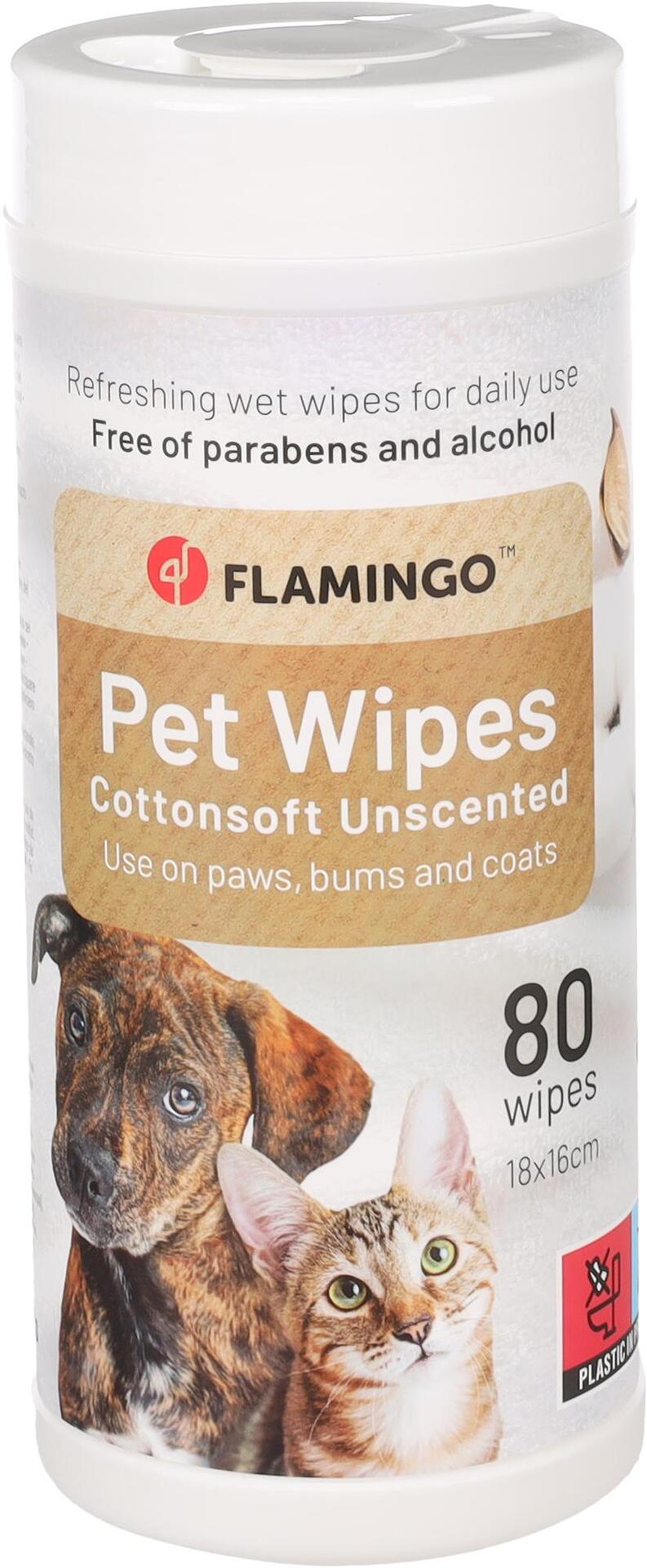 FLAMINGO UNIVERSAL CARE WIPES REINI NEUTRAL 80PCS
