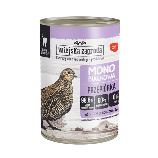WIEJSKA ZAGRODA MONO MOKRA KARMA DLA KOTA PRZEPIÓRKA 400G