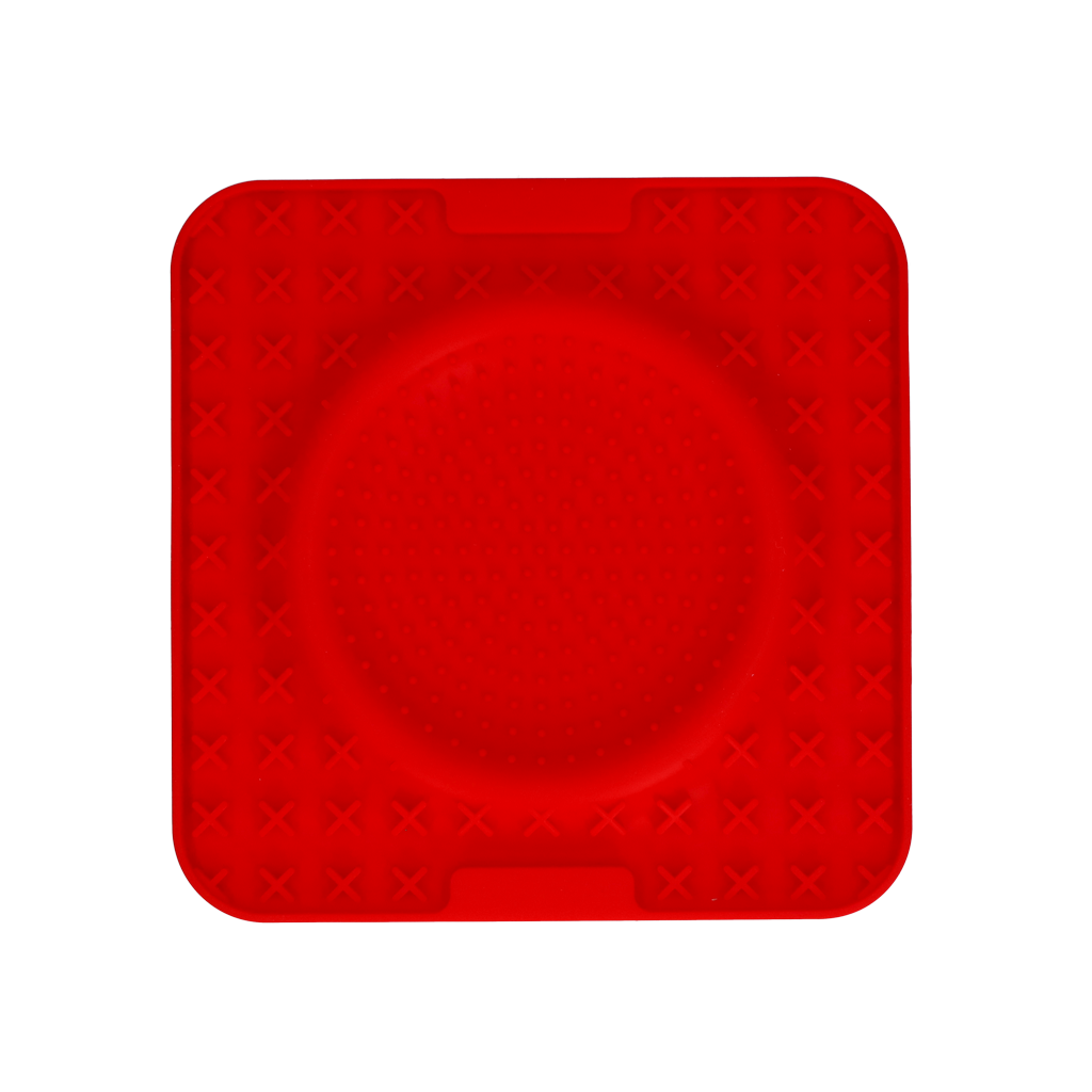 EAT SLOW LIVE LONGER LICK MAT WAVE RED