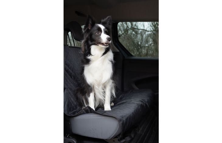 FLAMINGO CAR SEAT COVER KIA BACK SEAT BLACK 140X140CM