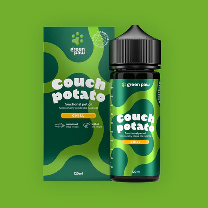GREEN PAW COUCH POTATO OIL 120ML - OLEJ CBD DLA ZWIERZĄT