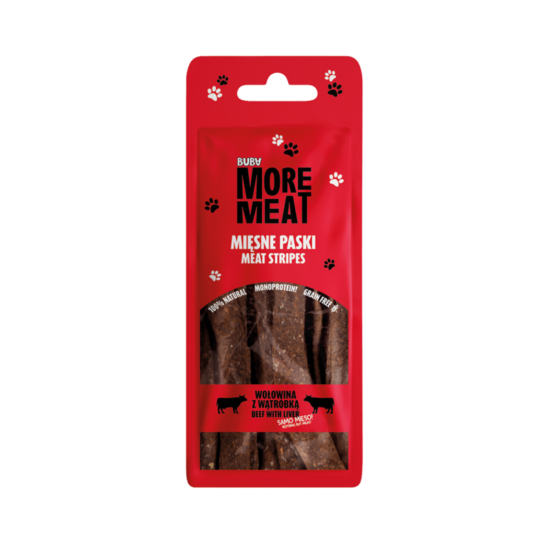 BUBA MORE MEAT PASKI WOŁOWINA WĄTRÓBKA 70G