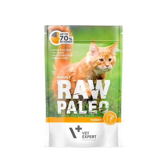 RAW PALEO MOKRA KARMA DLA KOTA TURKEY 100G